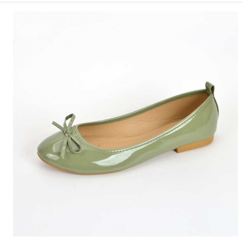 Butterfly Rubber Sheet - Damskie zielone różowawe kokardki słodkie buty