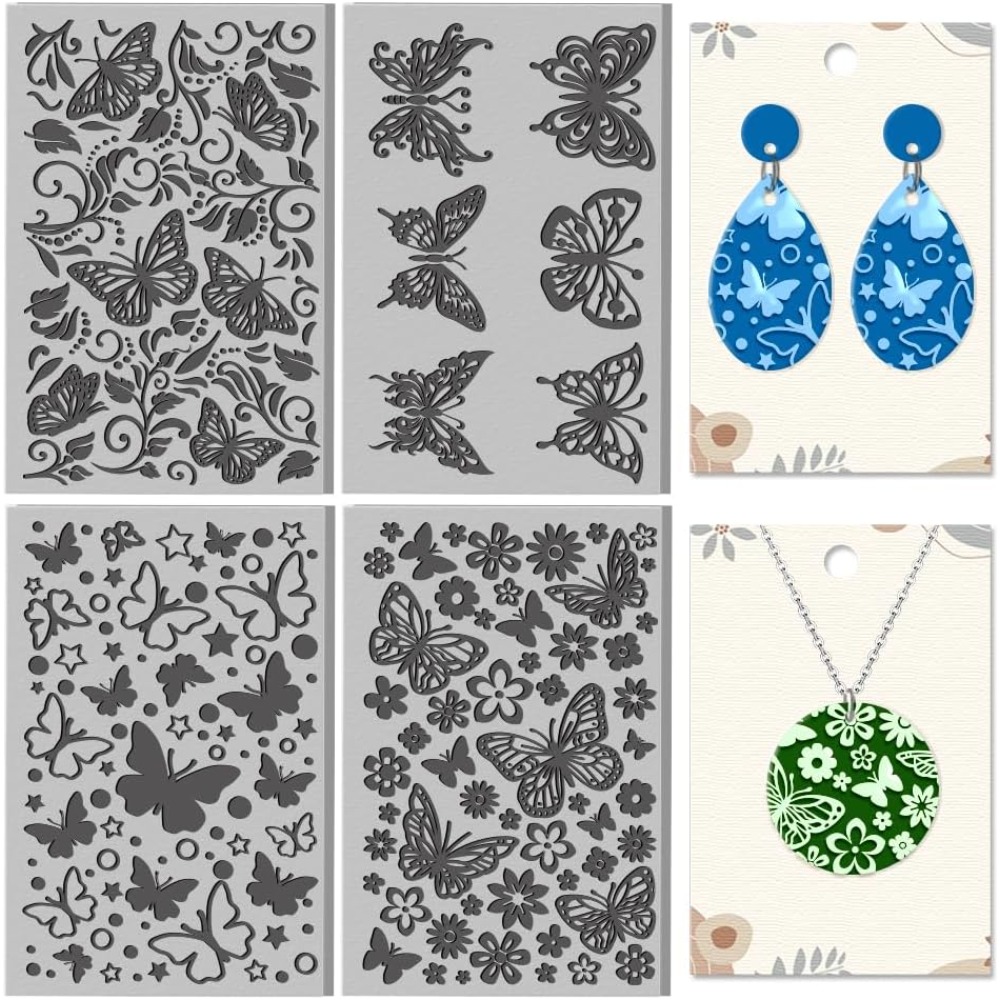 Butterfly Rubber Sheet - 4 arkusze gumy laserowalnej do maszyn