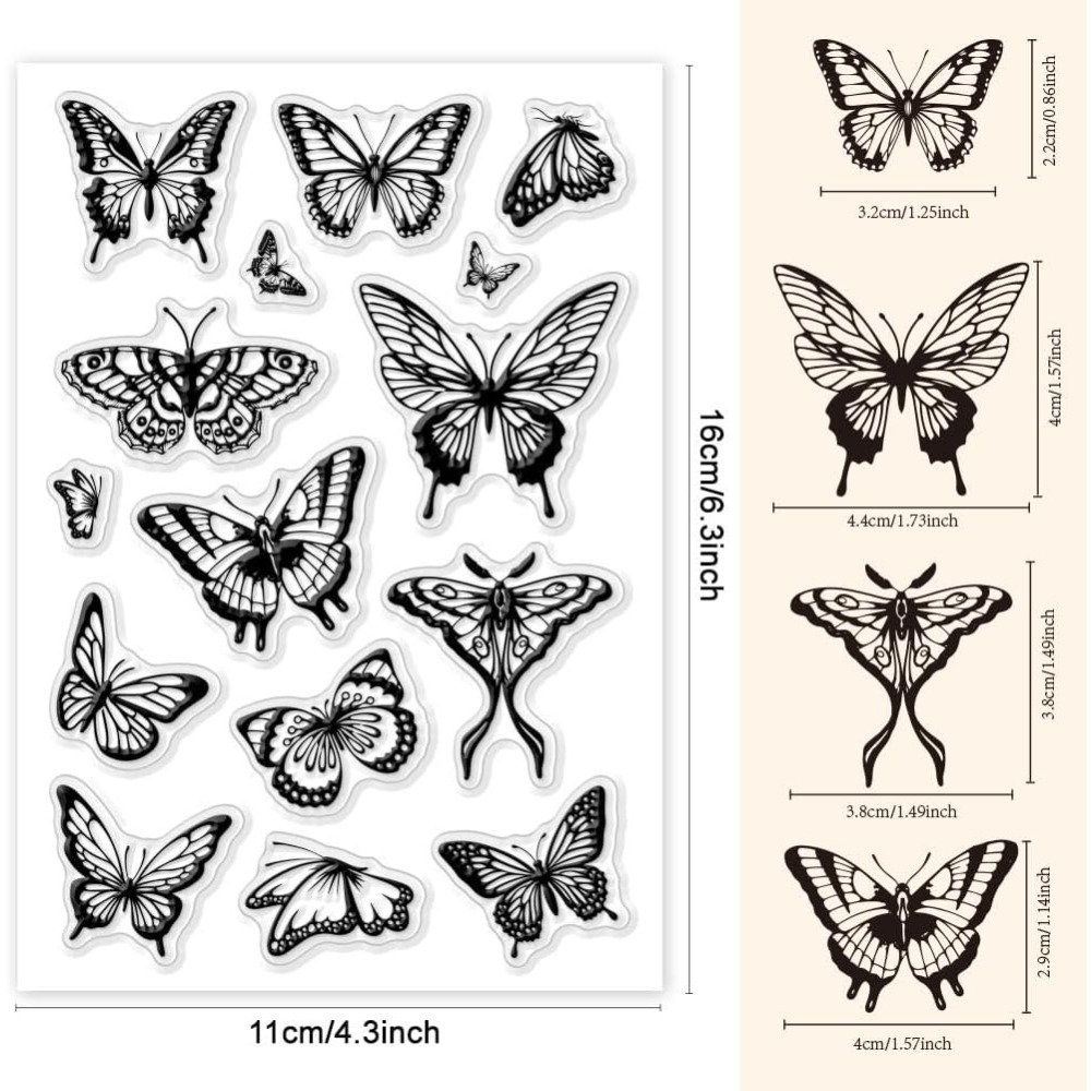 1 Arkusz Przezroczystych Stemp – Butterfly Rubber Sheet recenzja i cena
